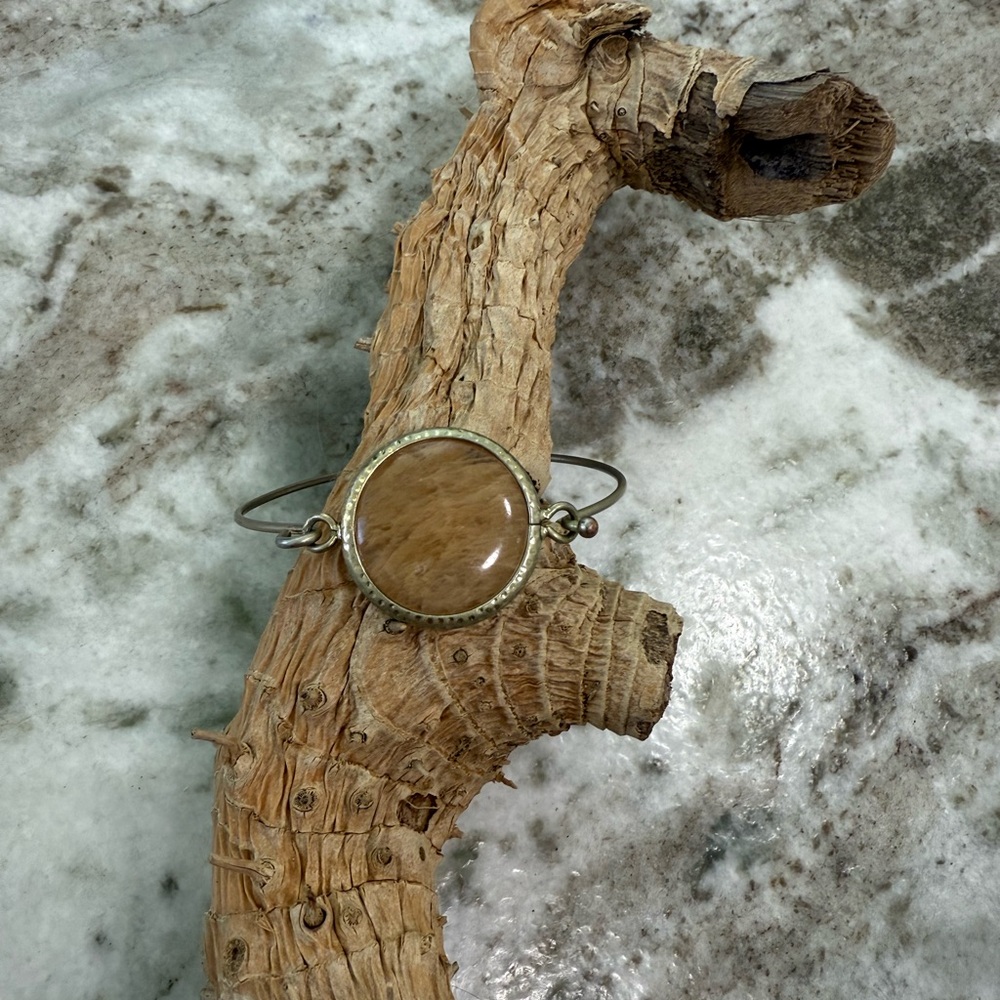 Vintage Rutilated Quartz stone bracelet